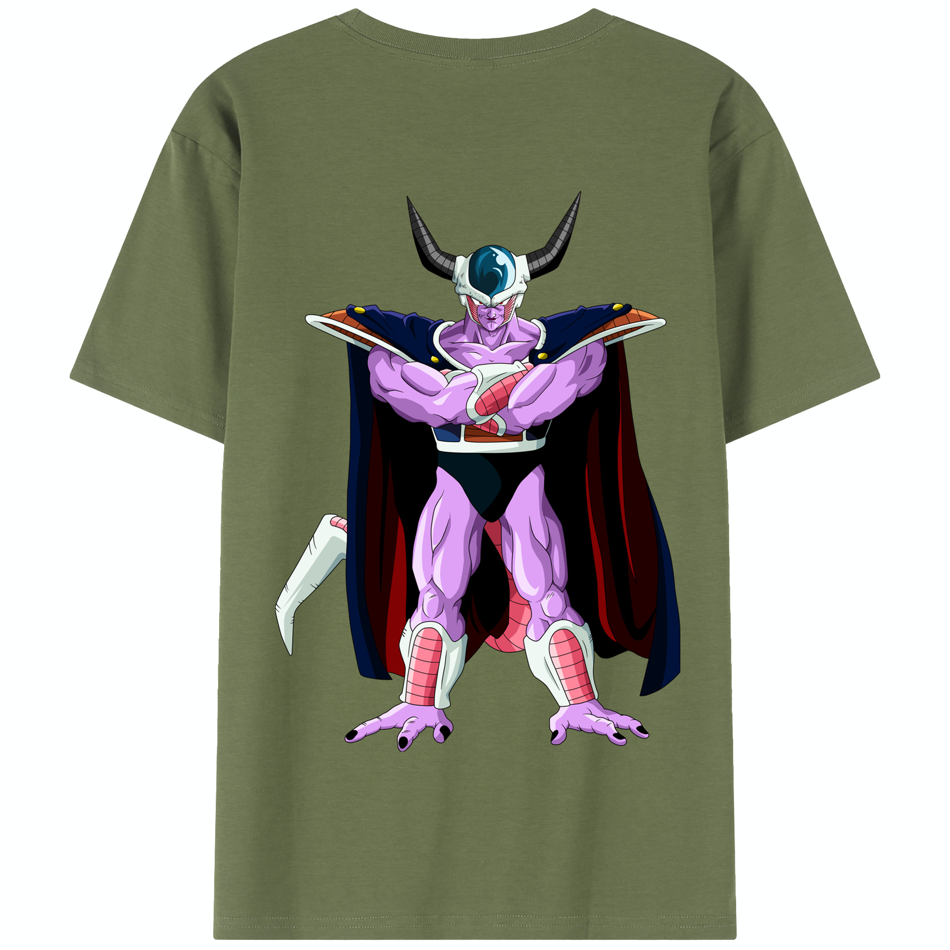 （画像用） ドラゴンボール コルド大王 DRAGON BALL King Cold 綿100％半袖Tシャツ（背面プリント）